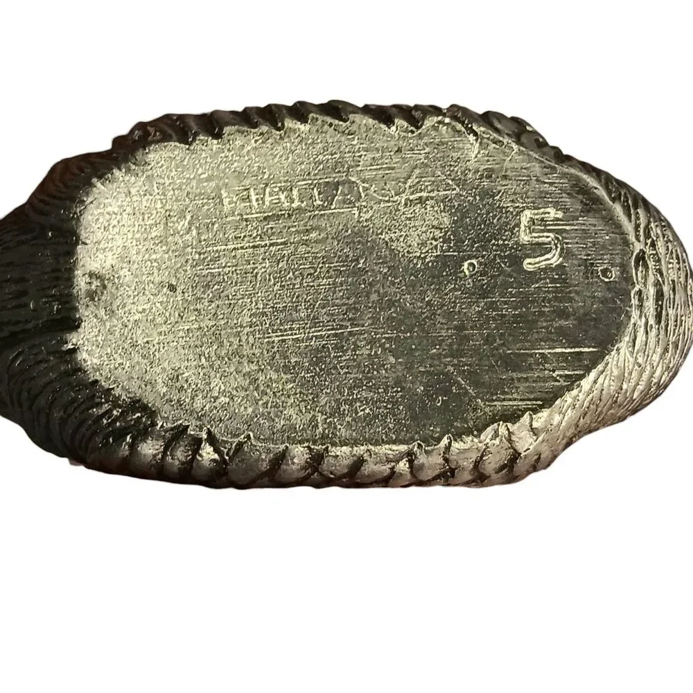 Vintage Miniature Duck Mallard Silver Pewter Trinket Box 1.5